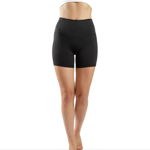 Yogalicious Lux 5" High Waist Biker Short - 2 Pack Granada Sky & Blackout - Picture 2 of 7